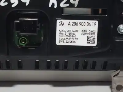 Peça sobressalente para automóvel em segunda mão display gps / multimídia por mercedes glc (x254) 300 4-matic (254.647) referências oem iam a2069008419 a2069013409 a2069027707