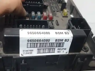 Second-hand car spare part fuse box unit for citroen xsara break (n2) 2.0 hdi 90 oem iam references 9650664080 bsmb3 