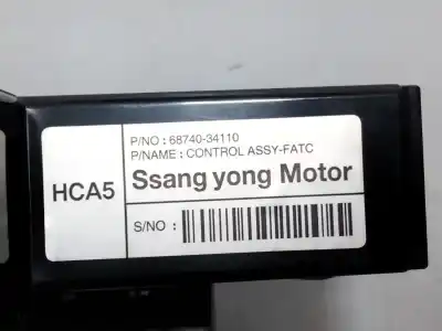 İkinci el araba yedek parçası isitma / klima kontrolü için ssangyong korando (ck) 2.2 xdi oem iam referansları 6874034110  