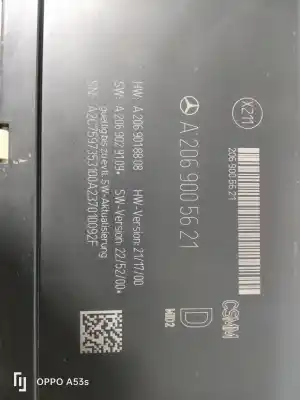 Gebrauchtes Autoersatzteil SCHALTTAFELSITZE zum MERCEDES-BENZ MERCEDES CLASE C (W206) BERLINA * | 0.21 - ... C 220 D | C 300 E OEM-IAM-Referenzen A2069005621  
