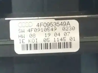 İkinci el araba yedek parçası çok fonksiyonlu kontrol için audi a6 c6 (4f2) 2.7 tdi quattro oem iam referansları 4f0953549a 4f0910549 
