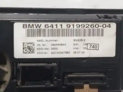 Peça sobressalente para automóvel em segunda mão comando de sofagem (chauffage / ar condicionado)  por bmw 1 (e87) 116 d referências oem iam 6411919926004 090565844 