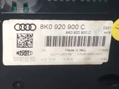 Автозапчасти б/у приборная доска за audi a4 b8 avant (8k5) 2.0 tdi ссылки oem iam 8k0920900c  
