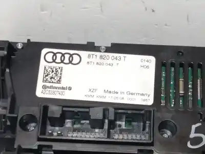 Pezzo di ricambio per auto di seconda mano controllo riscaldamento / aria condizionata per audi a4 b8 avant (8k5) 2.0 tdi riferimenti oem iam 8t1820043t  