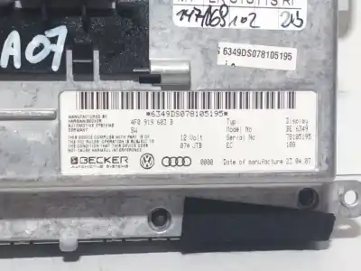 Piesă de schimb auto la mâna a doua ecran display multifuncțional displei pentru audi a6 c6 (4f2) 2.7 tdi quattro referințe oem iam 4f0919603b  