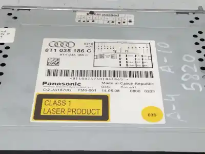 Автозапчастина б/у аудіо система / радіо cd для audi a4 b8 avant (8k5) 2.0 tdi посилання на oem iam 8t1035186c  