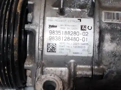 Pezzo di ricambio per auto di seconda mano compressore aria condizionata per ds ds 7 crossback (j_) 1.6 puretech 180 (j45gfr) riferimenti oem iam 9835188280 9838128480 