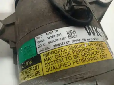 Pezzo di ricambio per auto di seconda mano compressore aria condizionata per opel astra h twintop (a04) 1.6 (l67) riferimenti oem iam 04257071403 13124750 383601234