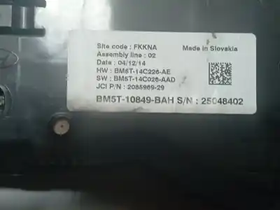 Pezzo di ricambio per auto di seconda mano pannello degli strumenti per ford c-max ii (dxa/cb7, dxa/ceu) 1.0 ecoboost riferimenti oem iam bm5t10849bah 208596929 25048402
