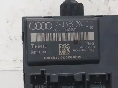 Peça sobressalente para automóvel em segunda mão módulo electrónico do fecho central por audi a6 c6 (4f2) 2.0 tdi referências oem iam 4f0959794e 4f0910795e 003tfj0001