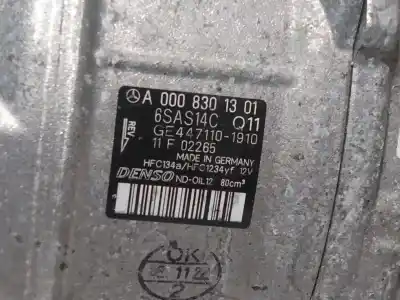 Recambio de automóvil de segunda mano de compresor aire acondicionado para mercedes-benz vito furgón (w447) 114 cdi (447.601, 447.603, 447.605) referencias oem iam a0008301301 6sas14c 