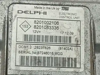 Recambio de automóvil de segunda mano de centralita motor uce para dacia logan mcv ambiance referencias oem iam 8201002106 8201083336 28237826