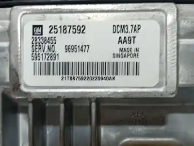 Автозапчастина б/у ебу контролер двигуна для chevrolet orlando (j309) 2.0 d посилання на oem iam 25187592 595172891 96951477