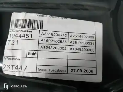 Автозапчастина б/у РЕГУЛЯТОР ВІКНА ПЕРЕДНІЙ ЛІВИЙ для MERCEDES-BENZ CLASE R (W251, V251) R 320 CDI 4-MATIC (251.125) Посилання на OEM IAM A2518200742  