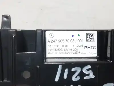Peça sobressalente para automóvel em segunda mão comando de sofagem (chauffage / ar condicionado)  por mercedes-benz eqa eqa 250 referências oem iam a2479057003  