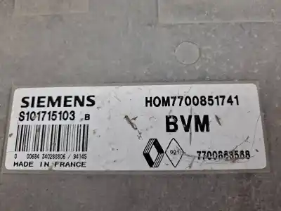 Gebrauchtes Autoersatzteil ecu-motorsteuergerät uce motorsteuergerät zum renault clio i fase i+ii (b/c57) 2.0 williams oem-iam-referenzen hom7700851741  s101715103b