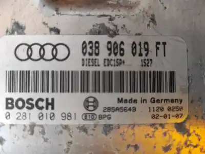Автозапчастина б/у ЕБУ КОНТРОЛЕР ДВИГУНА для AUDI A3 (8L)  Посилання на OEM IAM 038906019FT CAJA 03 
