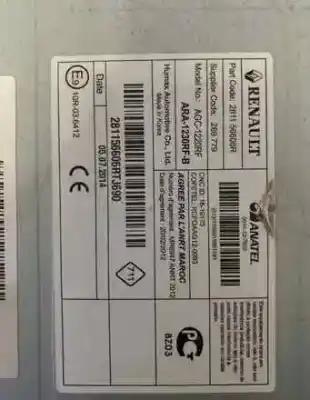 Pezzo di ricambio per auto di seconda mano IMPIANTO AUDIO / RADIO CD per MERCEDES-BENZ CITAN (W415) COMBI  Riferimenti OEM IAM ARA-1230-RF-B  2338