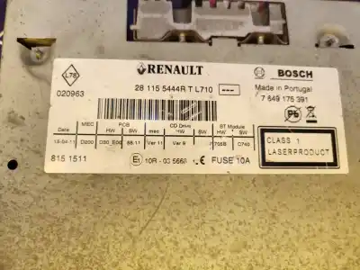 Pièce détachée automobile d'occasion SYSTÈME AUDIO / RADIOCD pour RENAULT MASTER KASTEN  Références OEM IAM 281155444R  