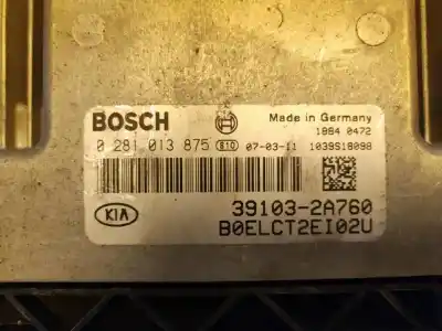 Second-hand car spare part ecu engine control for kia cee'd fastback (ed) 1.6 crdi 115 oem iam references 0281013875  