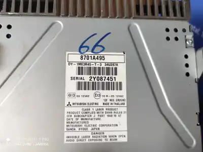 Second-hand car spare part AUDIO SYSTEM / RADIO CD for MITSUBISHI ASX (GA0W)  OEM IAM references 8701A495  