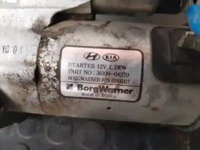 Peça sobressalente para automóvel em segunda mão motor de arranque por kia ceed gt line referências oem iam 36100-04270  veerificado 16-06-25