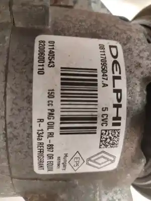 Peça sobressalente para automóvel em segunda mão compressor de ar condicionado a/a a/c por renault megane ii berlina 5p luxe dynamique referências oem iam 8200600110