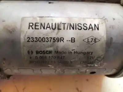 Peça sobressalente para automóvel em segunda mão motor de arranque por renault kangoo profesional 95 cv / 70 kw referências oem iam 233003759r