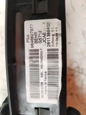 Автозапчастина б/у клімат-контроль для peugeot 307 break/sw (s2) sw pack 109 cv / 80 kw посилання на oem iam 9646627977