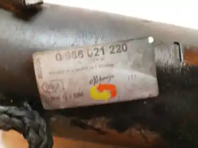 Second-hand car spare part starter motor for audi a4 b7 avant (8ed) 2.0 tdi 16v oem iam references 0986021220