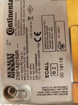 Second-hand car spare part electronic module for renault clio v intens oem iam references 2591a5169r  