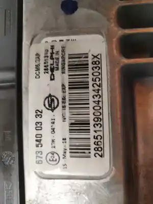 Second-hand car spare part ecu engine control for ssangyong tivoli sapphire 4x2 116 cv / 85 kw oem iam references 6735400332  