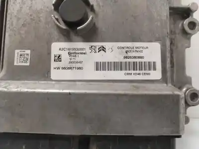 Second-hand car spare part ecu engine control for citroen c4 grand picasso rip curl oem iam references 9826380880
