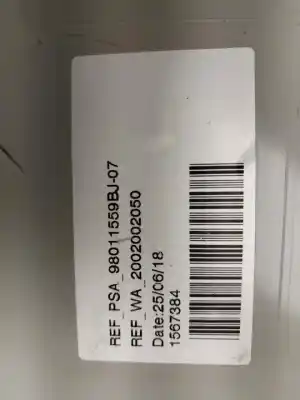 Second-hand car spare part right sunshade for citroen c4 grand picasso rip curl oem iam references 98011559bj