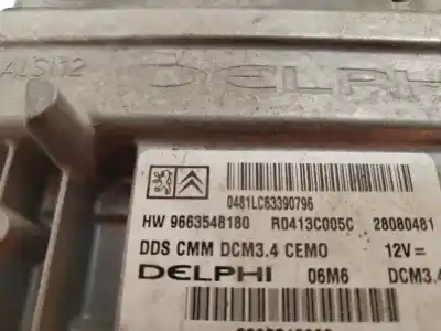 Автозапчасти б/у блок управления двигателем за peugeot 307 break/sw (s2) sw pack + 136 cv / 100 kw ссылки oem iam 9663548180  verificado 22-7-25