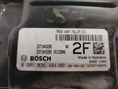 Автозапчасти б/у блок управления двигателем за renault kangoo iii authentic 74 cv / 55 kw ссылки oem iam 0281036484  verificado 22-7-25