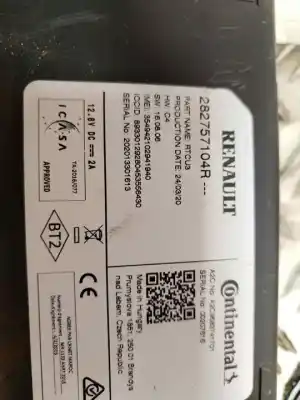 Автозапчасти б/у электронный модуль за renault kangoo iii authentic 74 cv / 55 kw ссылки oem iam 282757104r  verificado 23-9-25