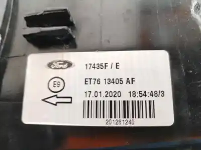 Second-hand car spare part left tailgate light for ford transit courier limited 101 cv / 74 kw oem iam references et7613405af  