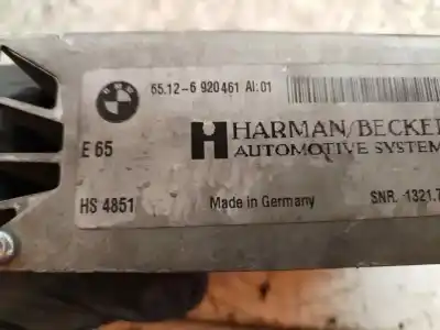 Second-hand car spare part electronic module for bmw serie 7 (e65/e66) 730ld 218 cv / 160 kw oem iam references 65.12-6920461  