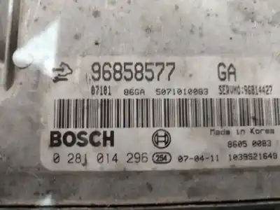 Second-hand car spare part ecu engine control for chevrolet captiva 2.0 vcdi lt oem iam references 96858577  verificado 18-7-23
