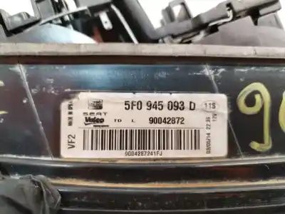 Second-hand car spare part interior left tailgate light for seat leon (5f1) 1.6 tdi oem iam references 5f0945093d