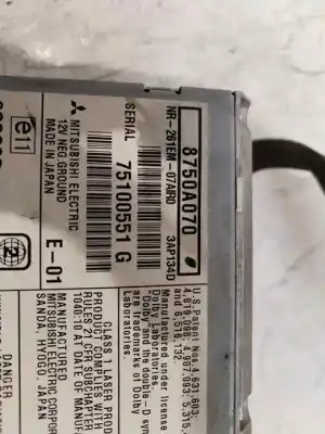 Автозапчастина б/у аудіо система / радіо cd для mitsubishi outlander (cw0) 2.0 di-d invite посилання на oem iam 8750a070  