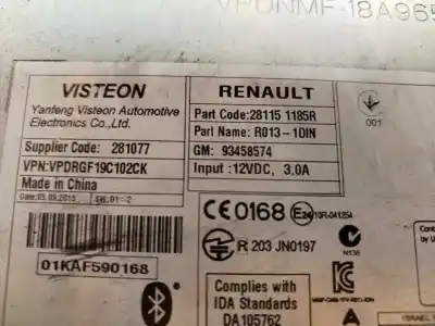 Автозапчасти б/у аудиосистема / радио cd за renault trafic combi (ab 4.01) 9 - plazas (l1h1) 2.9t combi corto ссылки oem iam 281151185r  
