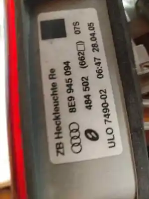 Peça sobressalente para automóvel em segunda mão farolim interior traseiro direito por audi a4 avant (8e) 2.0 tdi referências oem iam 8e9945094  