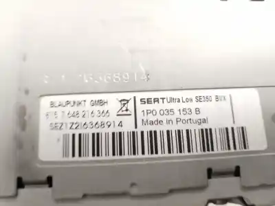 Автозапчасти б/у аудиосистема / радио cd за seat leon (1p1) sport limited ссылки oem iam 1p0035153b  
