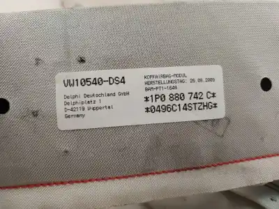 Автозапчастина б/у передня права подушка безпеки для seat leon (1p1) sport limited посилання на oem iam 1p0880742c  