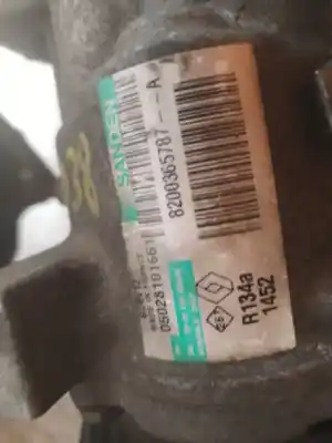 Second-hand car spare part air conditioning compressor for renault twingo dynamique 76 cv / 56 kw oem iam references 8200365787a  