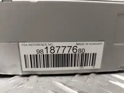 Second-hand car spare part audio system / radio cd for peugeot rifter allure standard oem iam references 9818777680