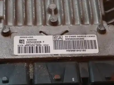 Second-hand car spare part ecu engine control for citroen c4 picasso exclusive oem iam references 9666095880  