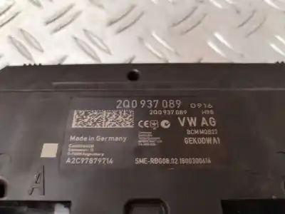 Second-hand car spare part electronic module for volkswagen polo advance oem iam references 2q0937089  